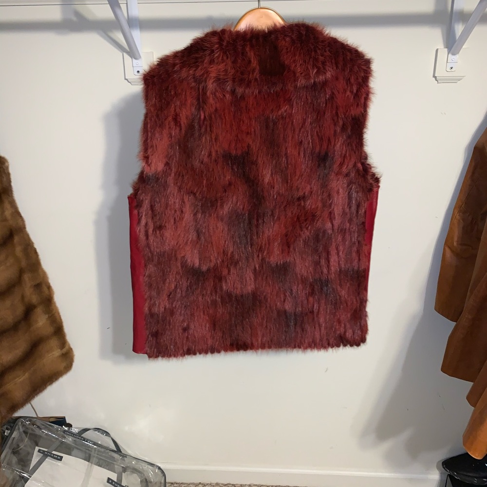 **Real Mink Vest- Custom Deep Red - High Quality … - image 7